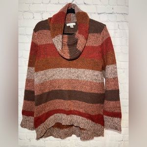 JohnPaulRichard size large earth tone striped